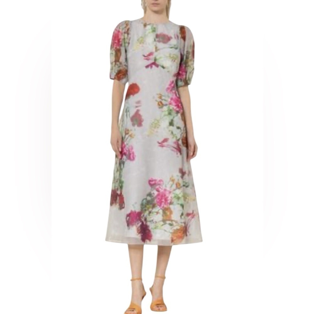 TED BAKER Boho Mekayla Multicolor Floral Dress Size 6